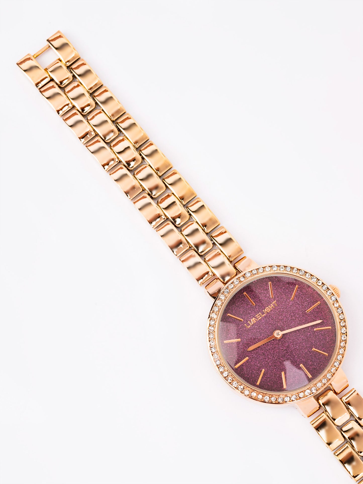 Rhinestone Embellished Watch