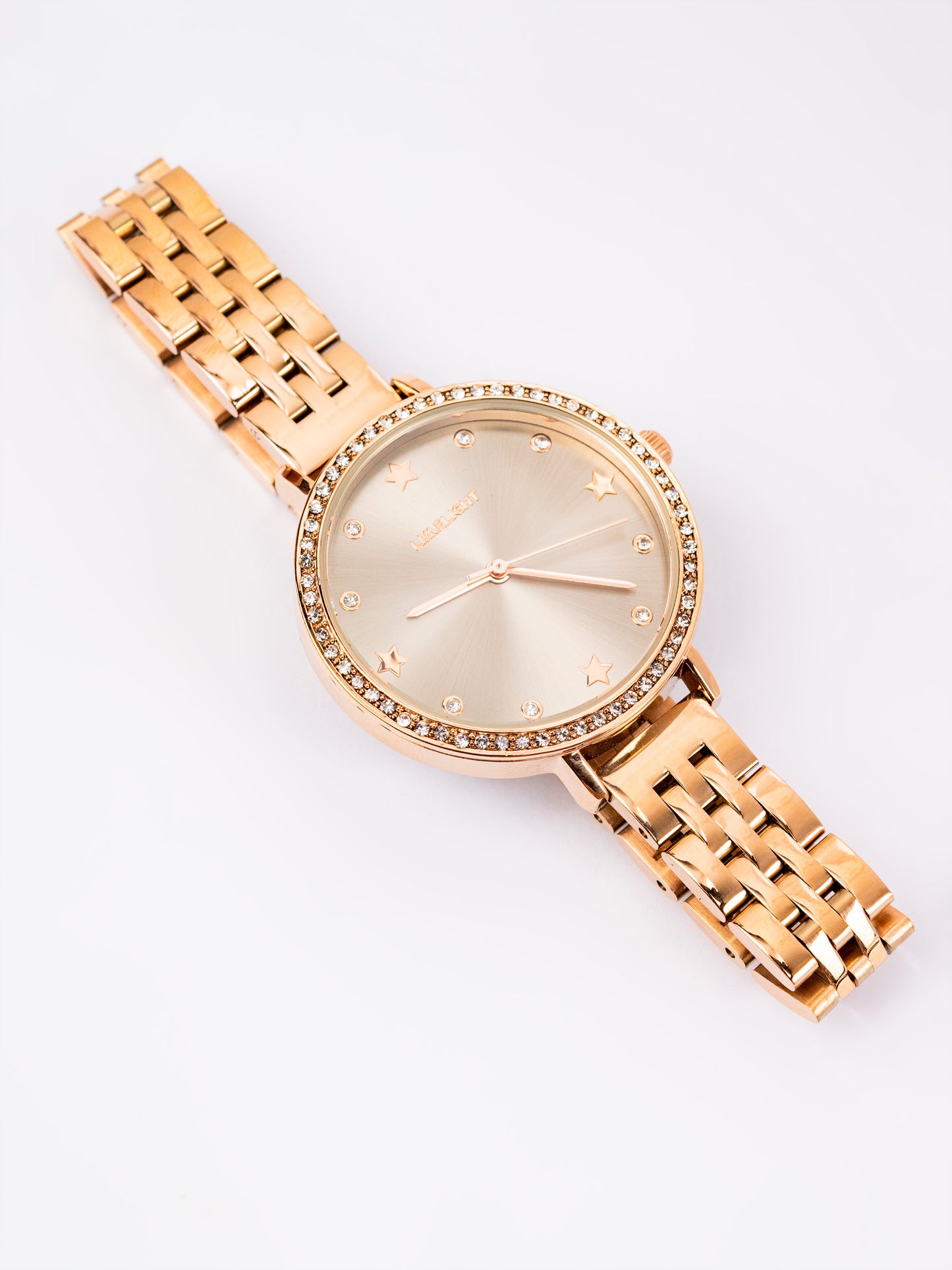 Rhinestone Embellished Watch