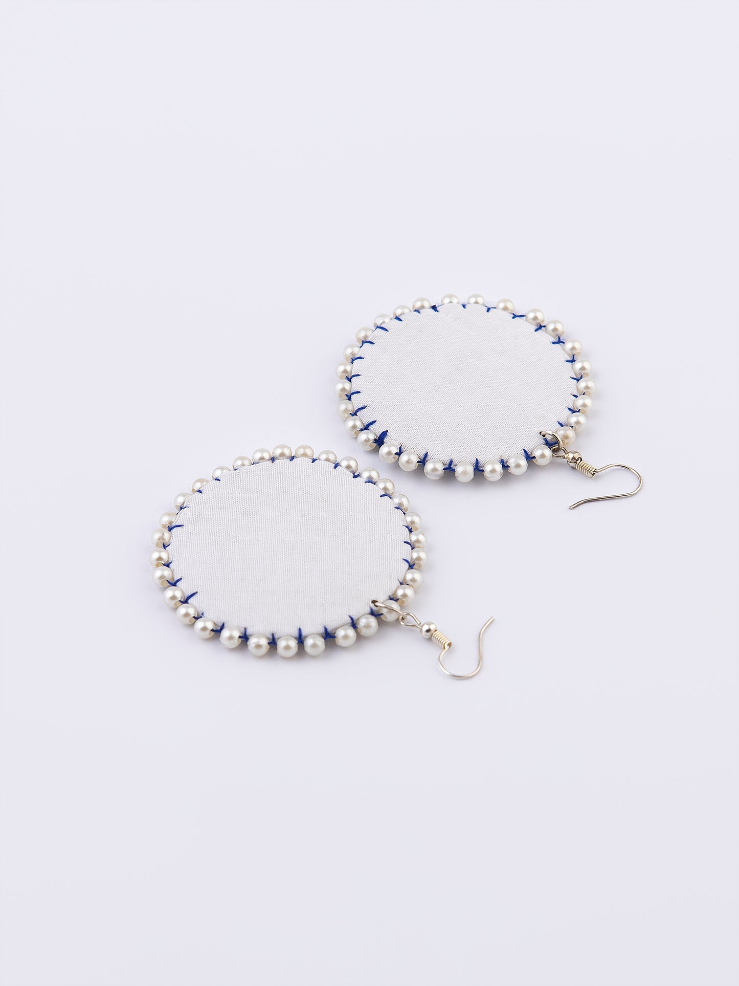 Printed Pearl Drop Earrings