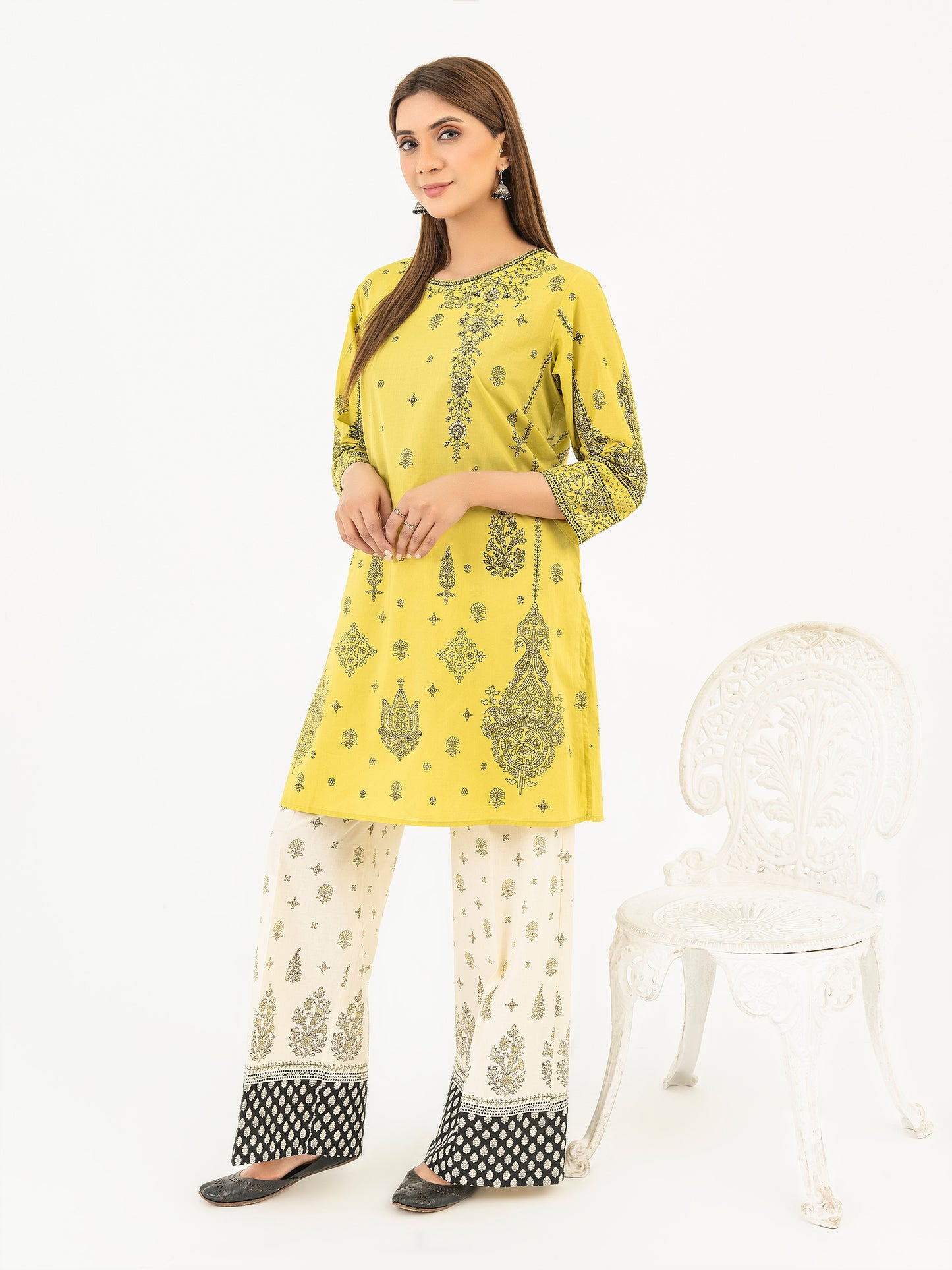 2 Piece Lawn Suit-Paste Print (Pret)