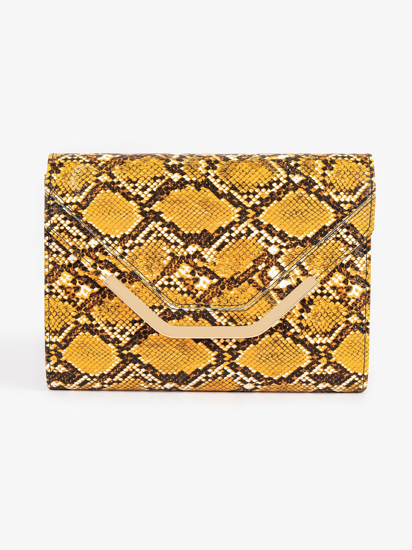 Snake Print Clutch