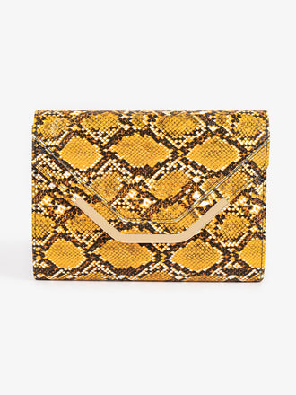 snake-print-clutch