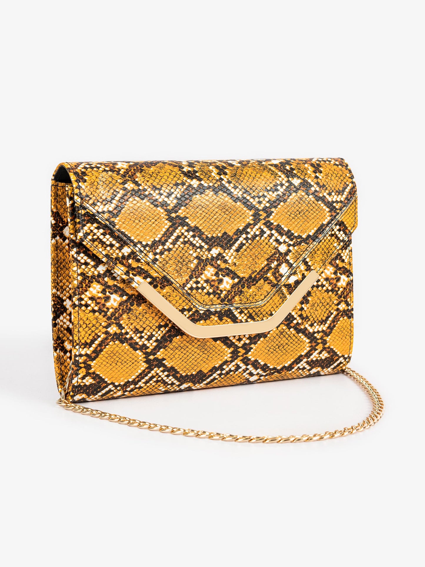 Snake Print Clutch