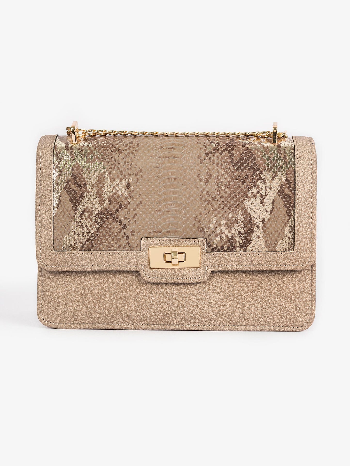 Snake Textured Handbag