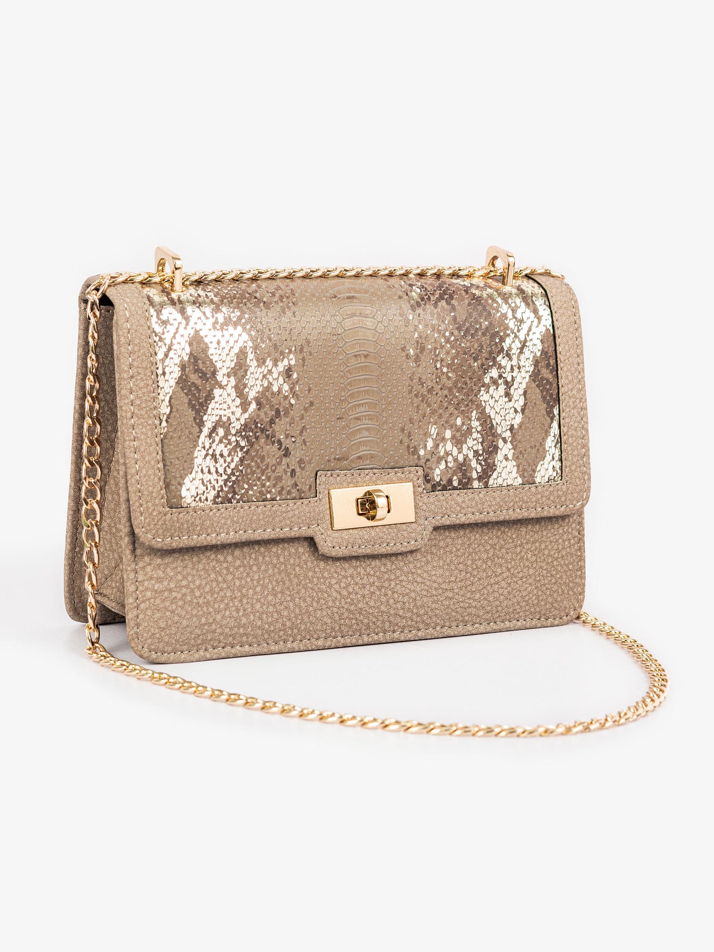 Snake Textured Handbag