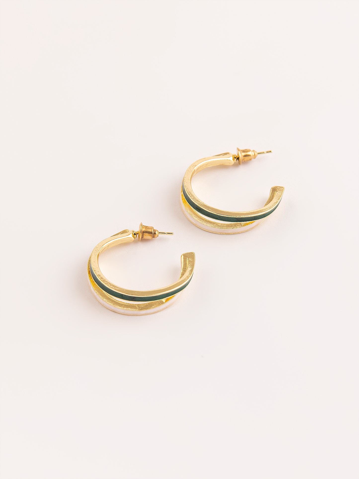 Two Loop C-hoop Earrings