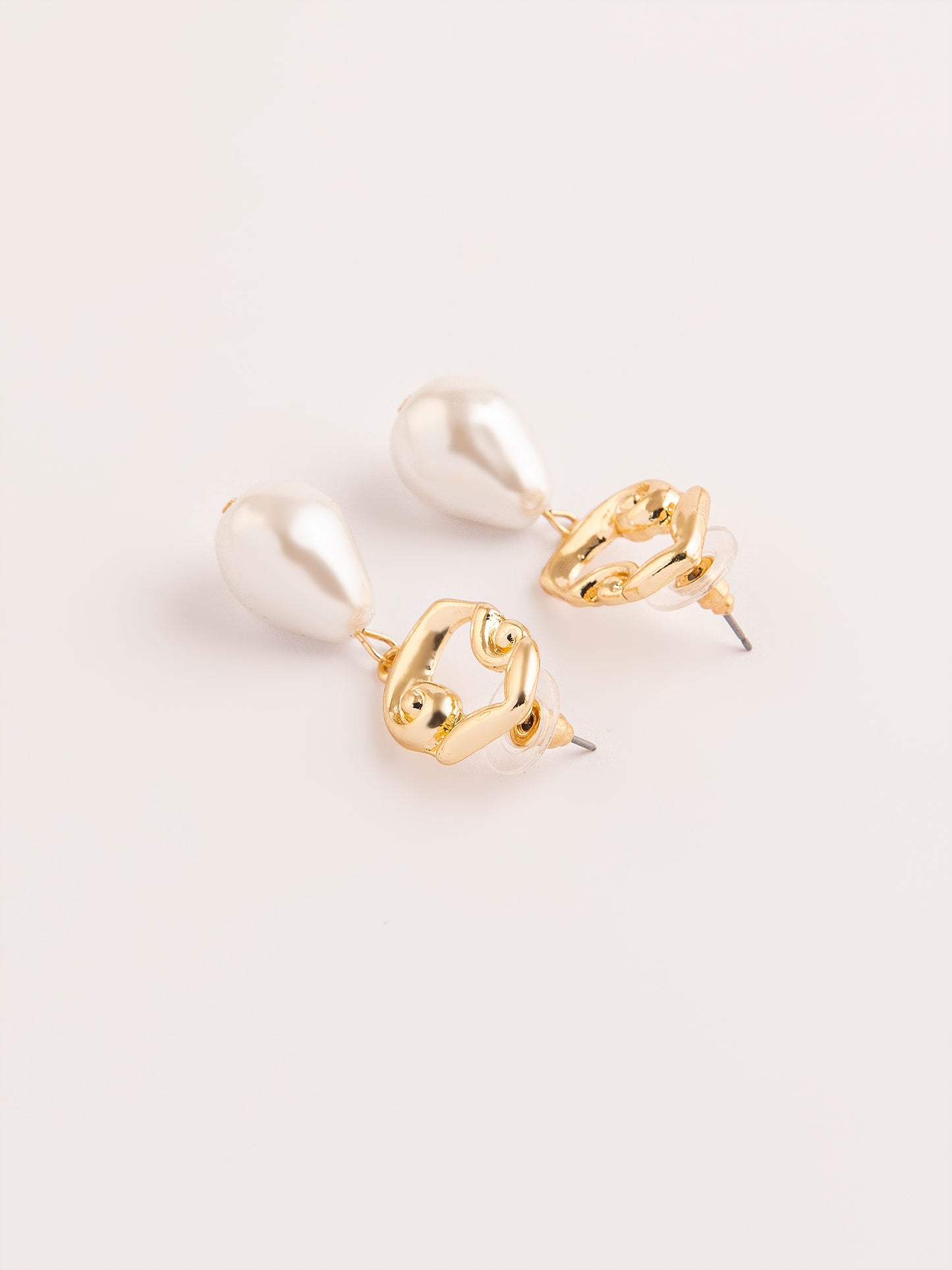 Swirl Pearl Earrings