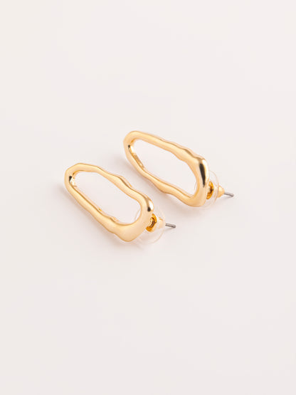 Oblong Stud Earrings