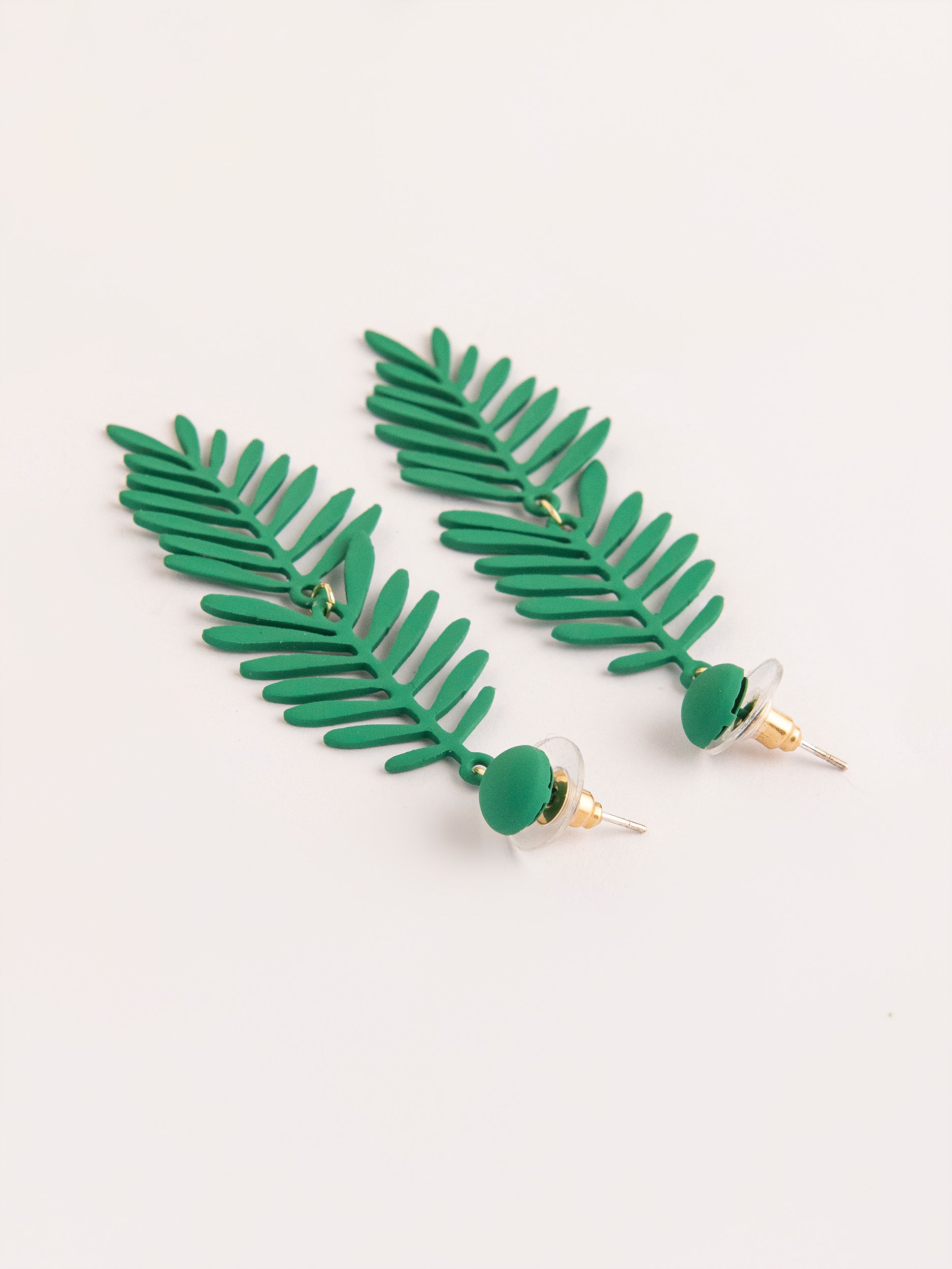 Green Leaf Earrings Limelightpk