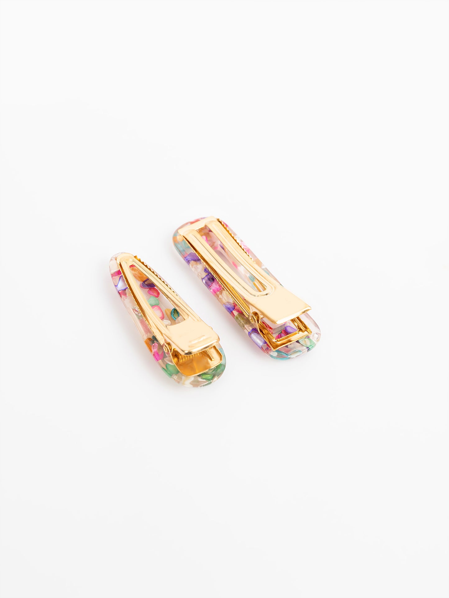 Resin Art Hair Clips