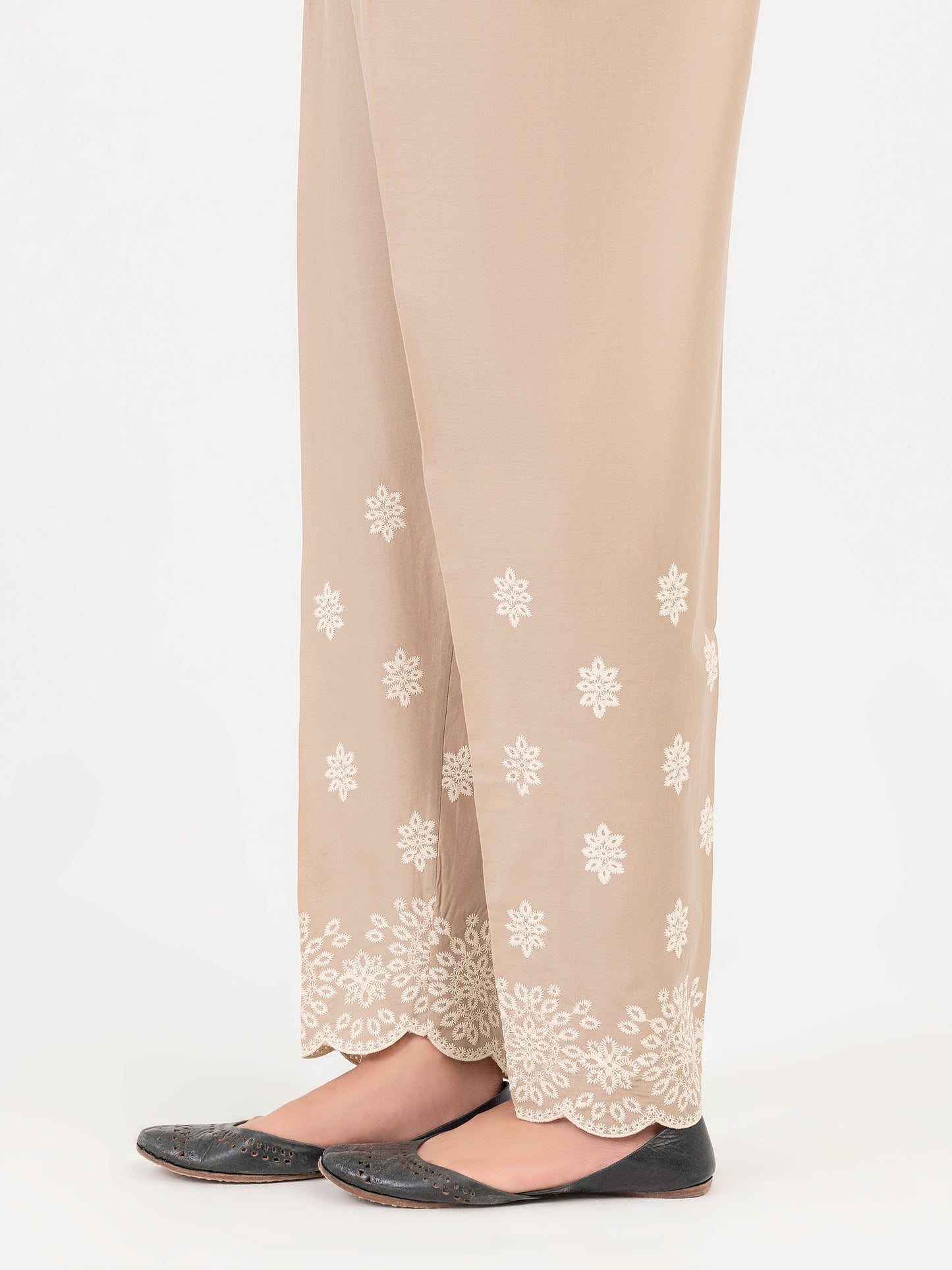 Cambric Trouser-Embroidered (Pret)