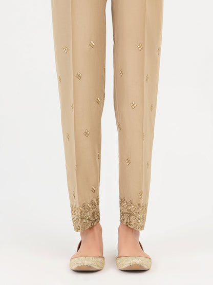 Cambric Trouser-Embroidered (Pret)