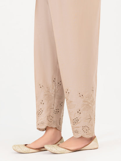 Cambric Trouser-Embroidered (Pret)