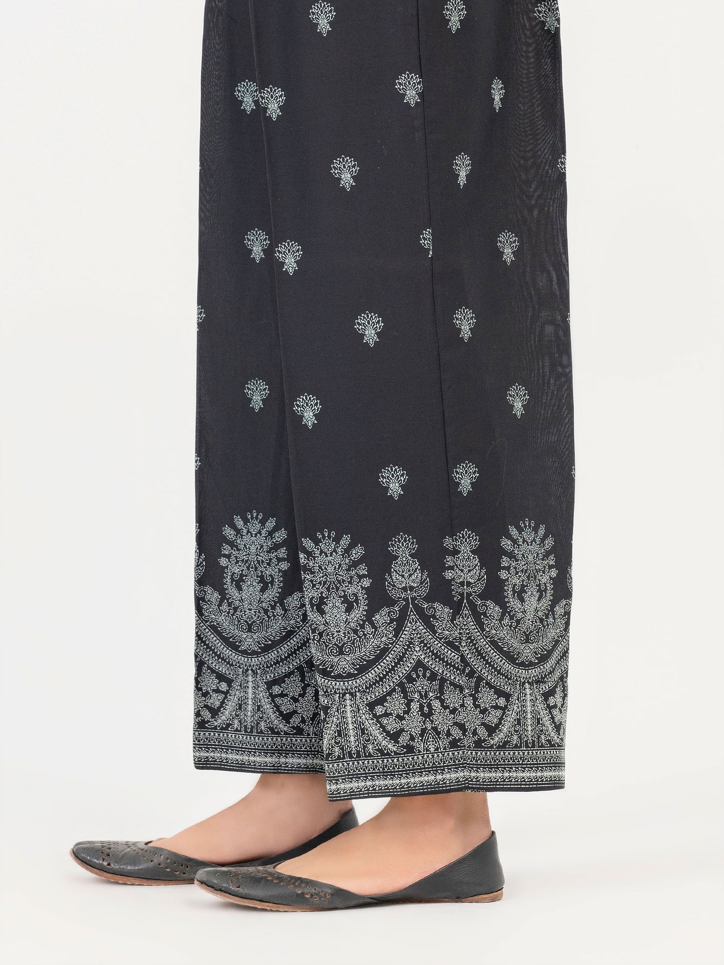 Cambric Trouser-Emboss Print (Pret)