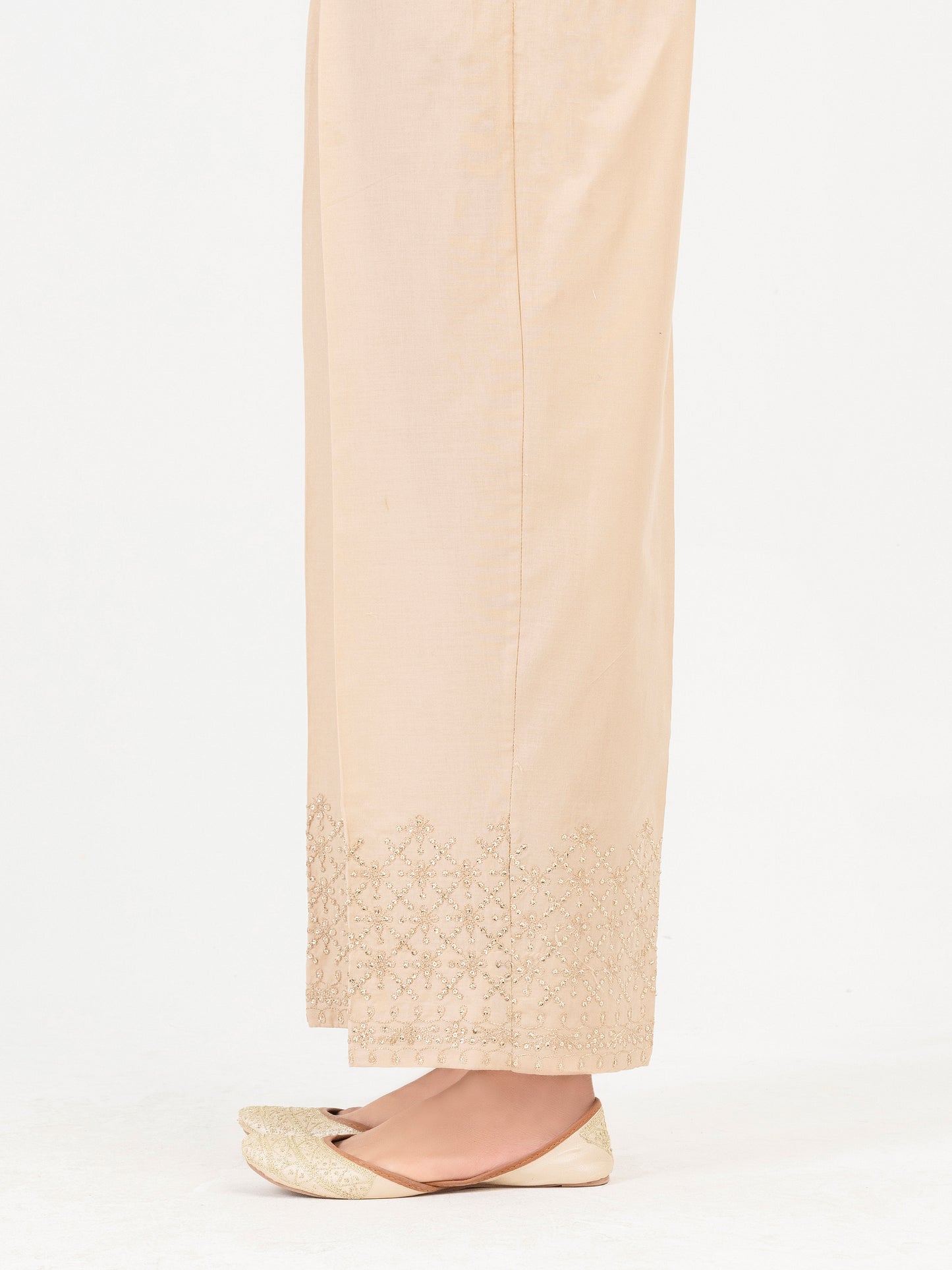 Cambric Trouser-Embroidered (Pret)