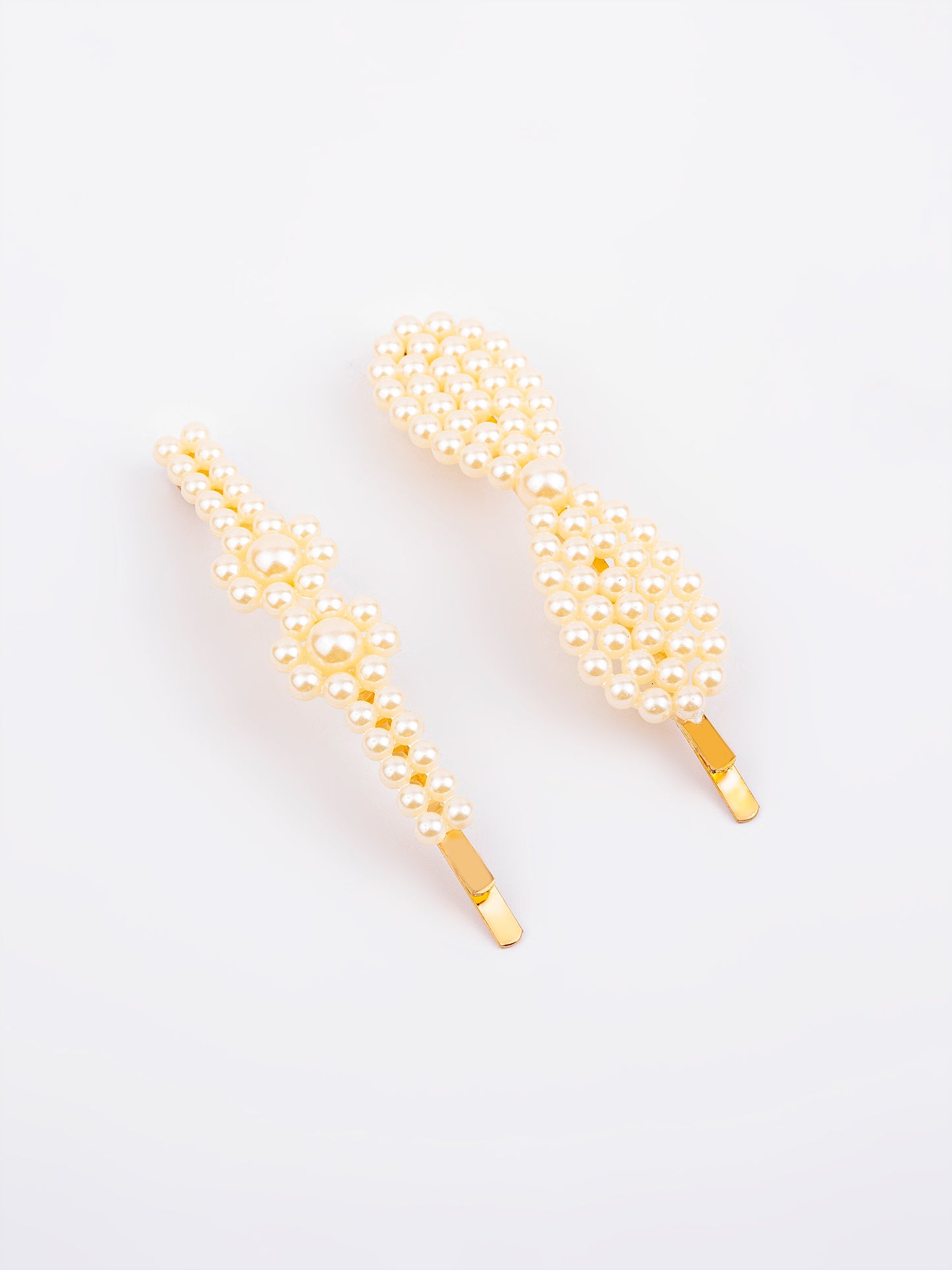 Pearl Embellished Hair Clip Set