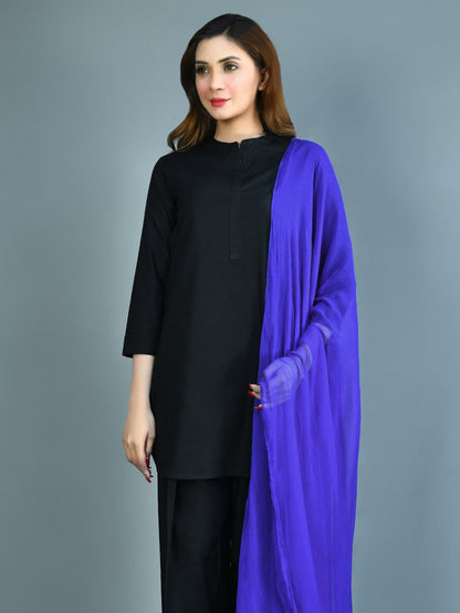 Chiffon Dupatta - Blue