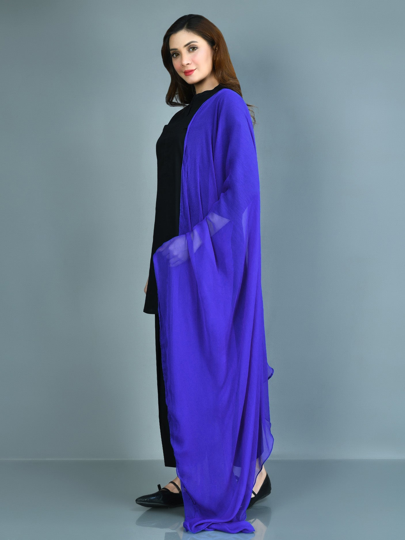 Chiffon Dupatta - Blue