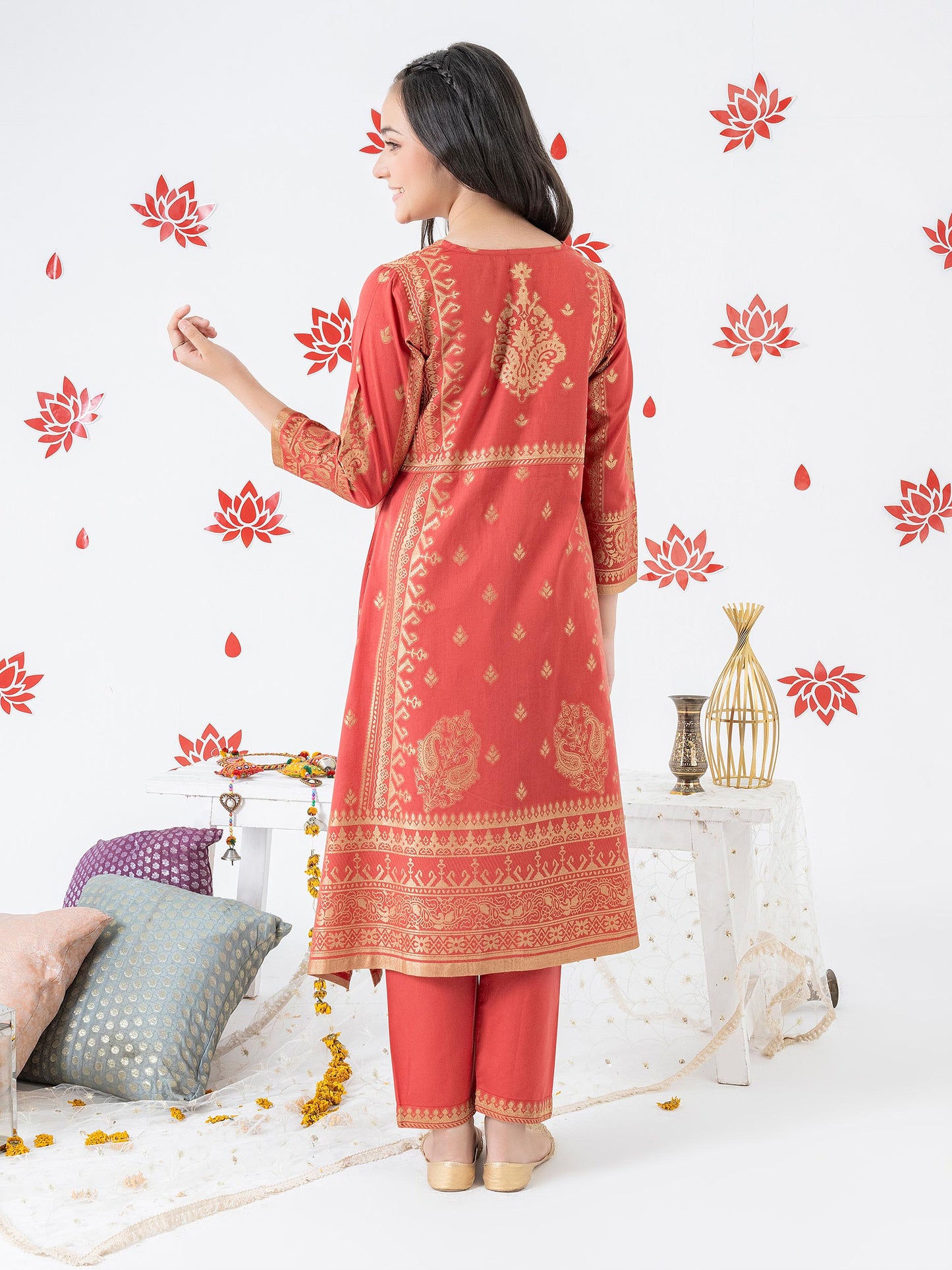 2 Piece Jacquard Suit-Embroidered