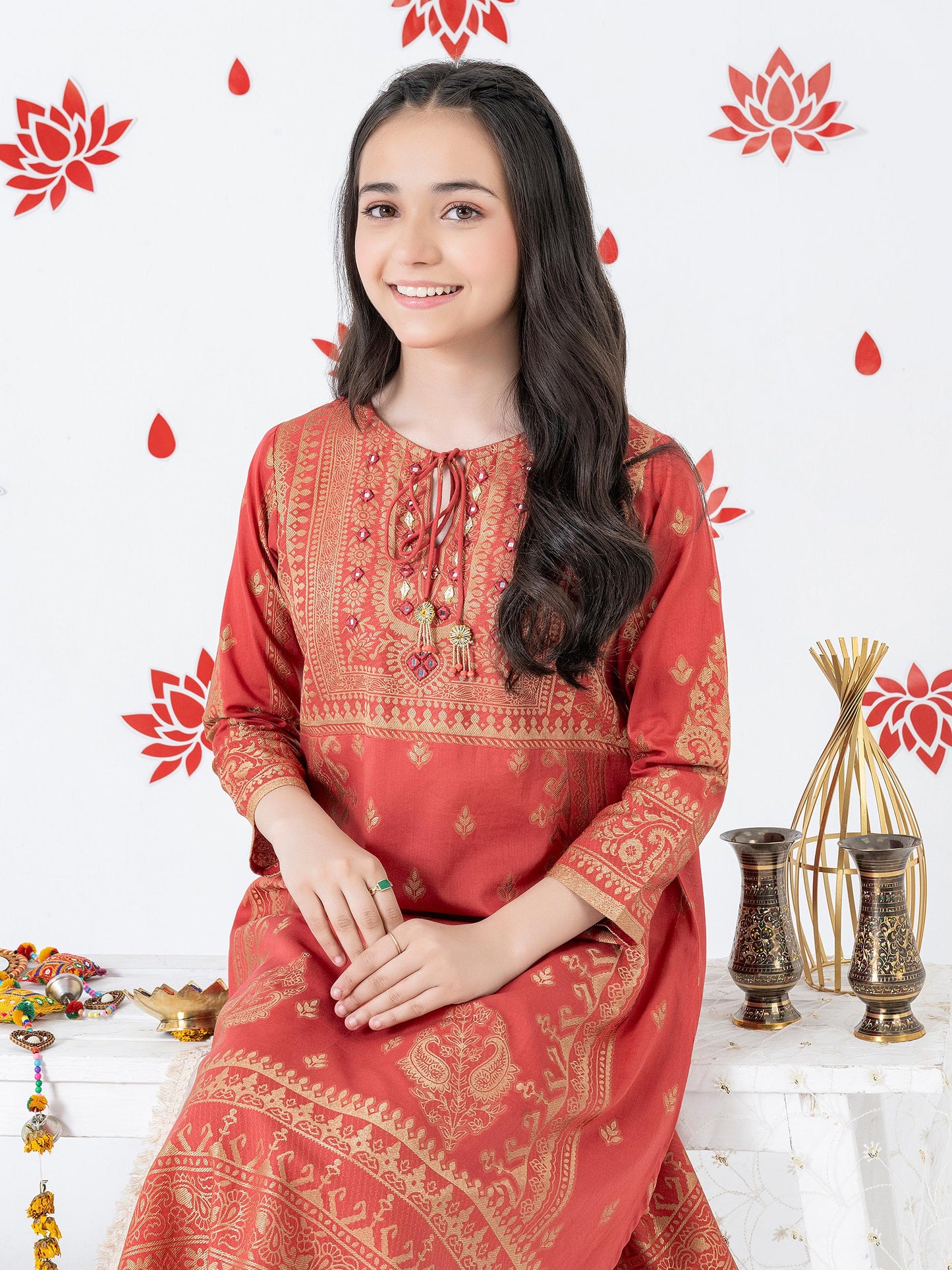 2 Piece Jacquard Suit-Embroidered