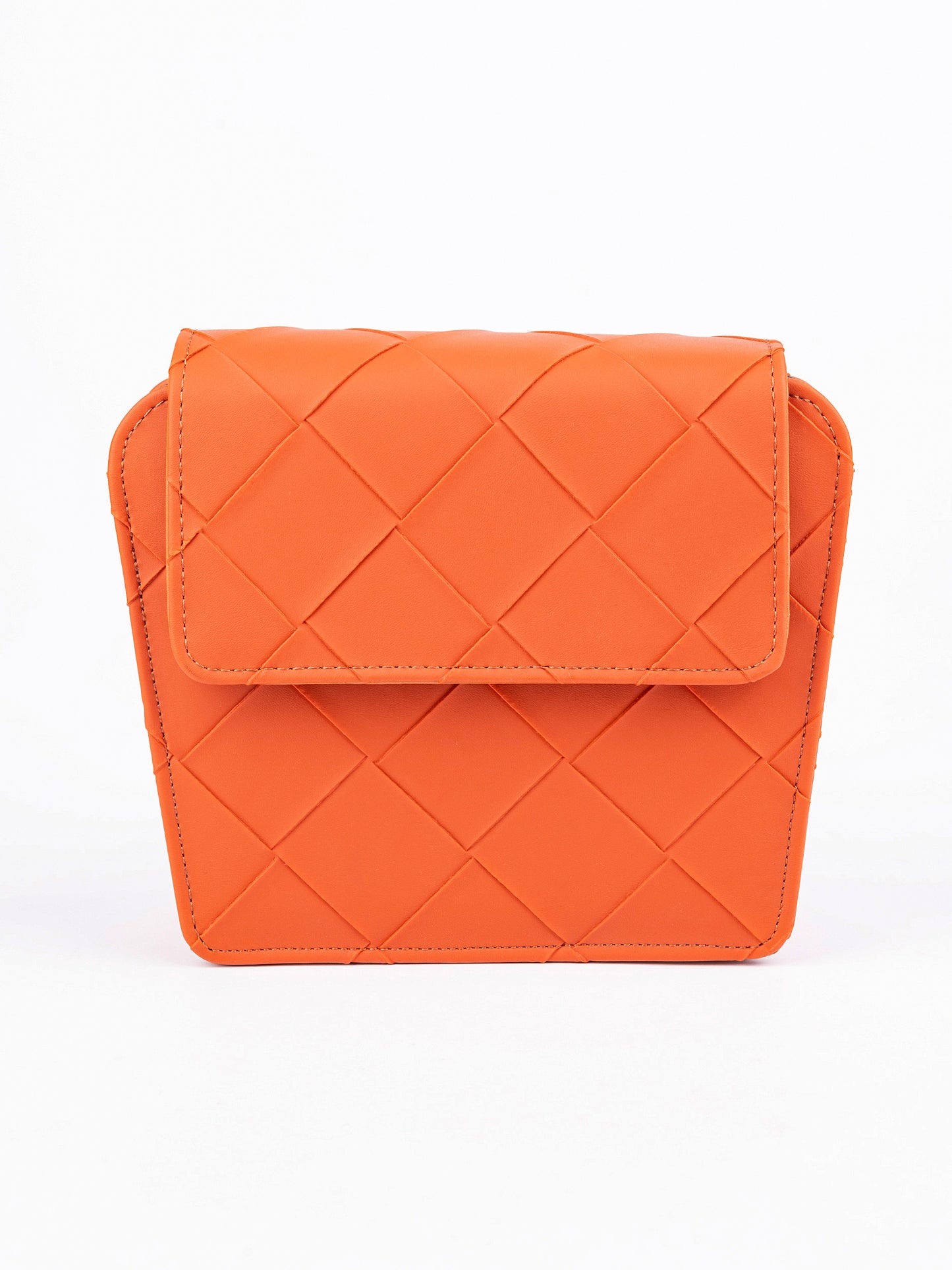 Criss Cross Pattern Handbag