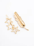 textured-gold-hair-clip-set