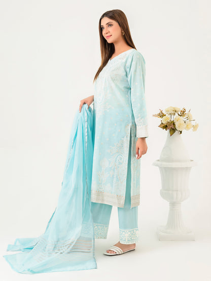 3 Piece Lawn Suit-Embroidered  (Pret)