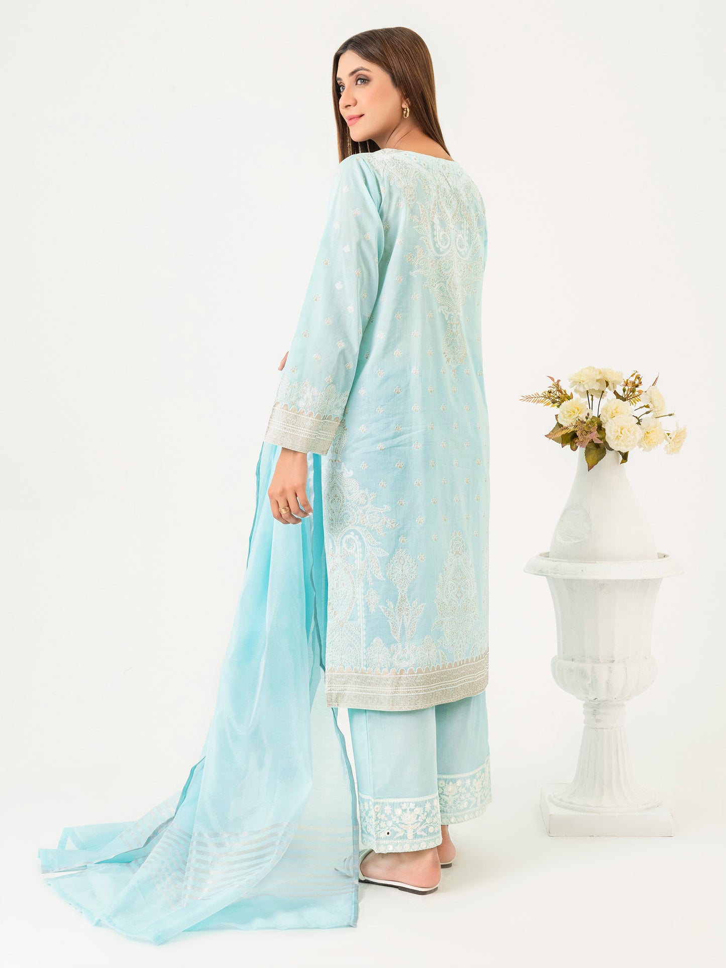 3 Piece Lawn Suit-Embroidered  (Pret)