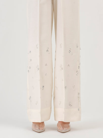 Embellished Crepe Trouser (Pret)