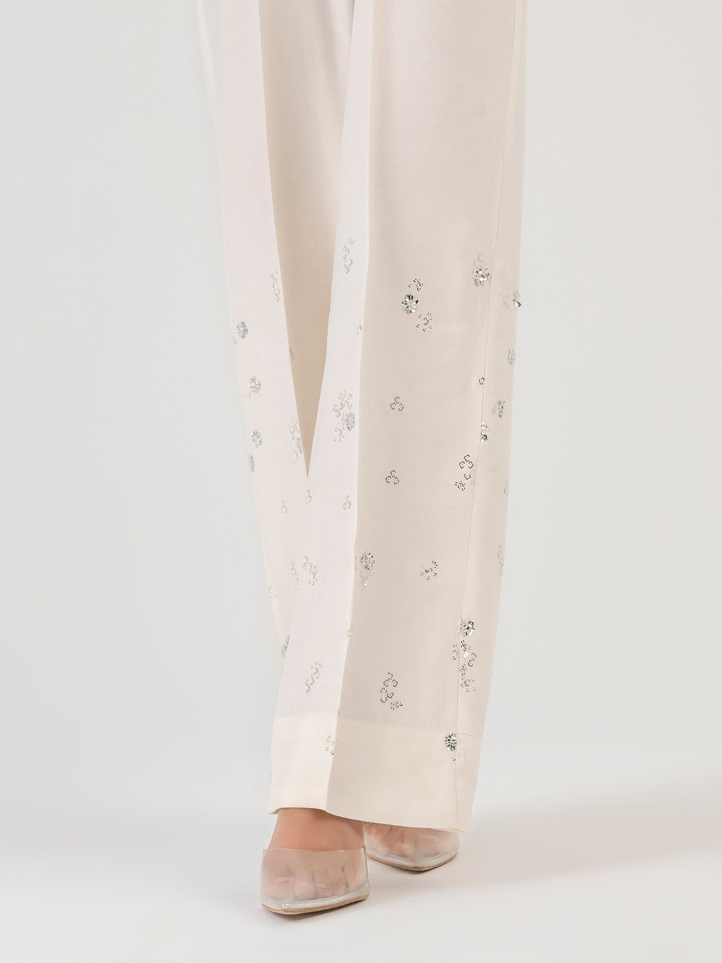 Embellished Crepe Trouser (Pret)