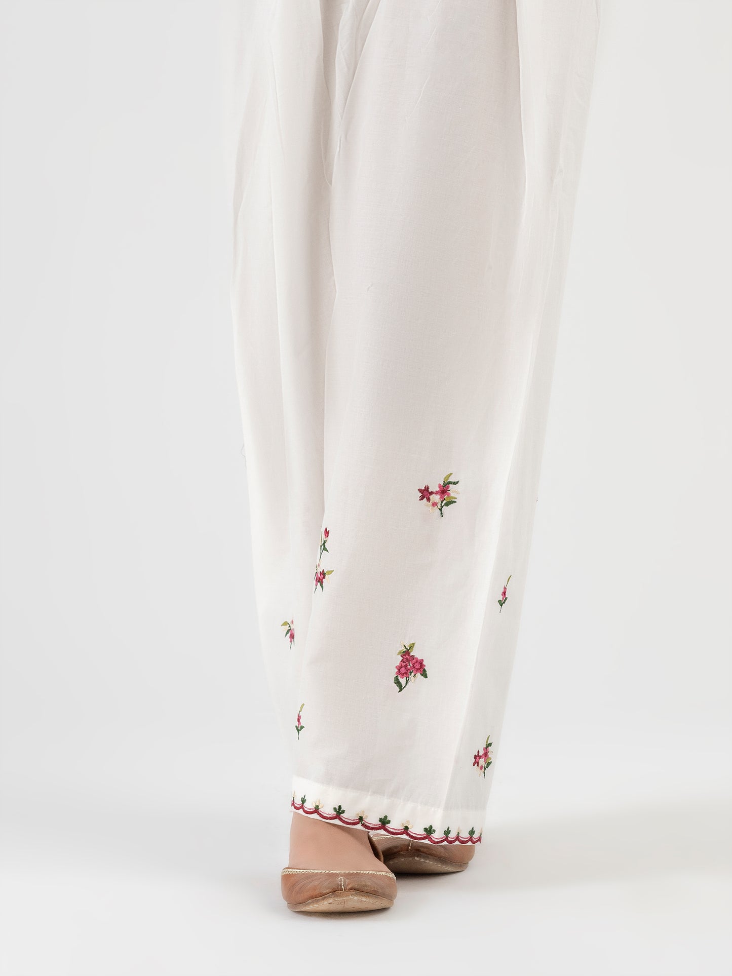 Embroidered Cambric Shalwar (Pret)