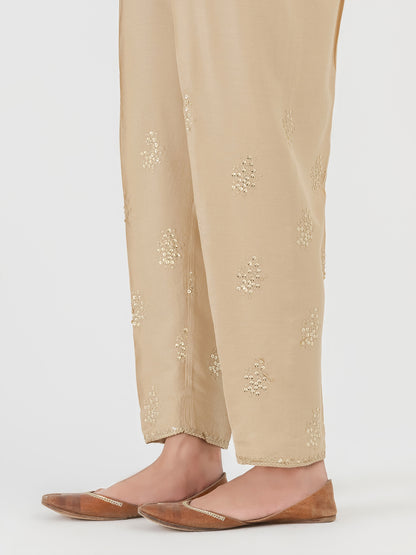 Embellished Crepe Trouser (Pret)