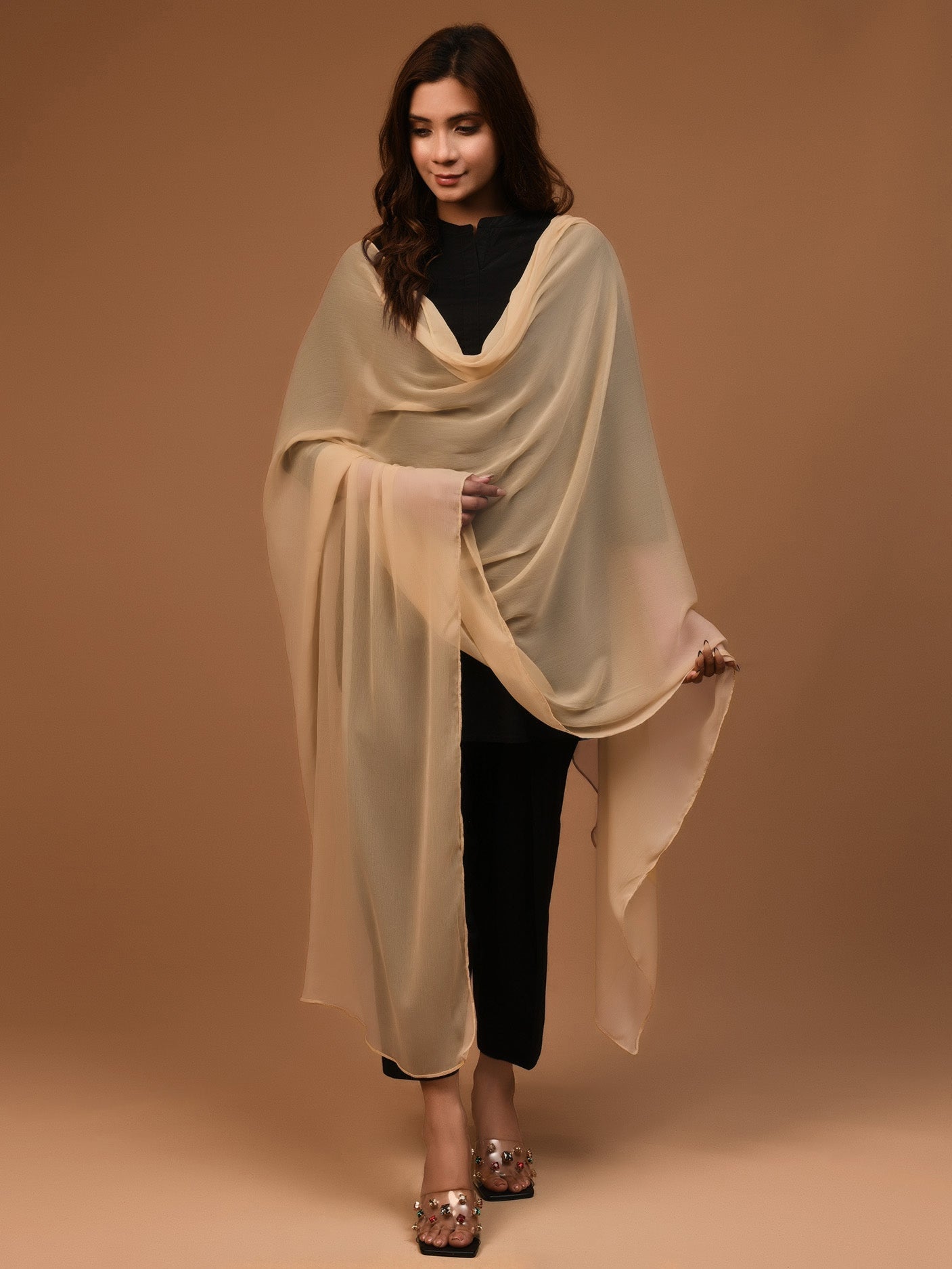 Chiffon Dupatta - Skin