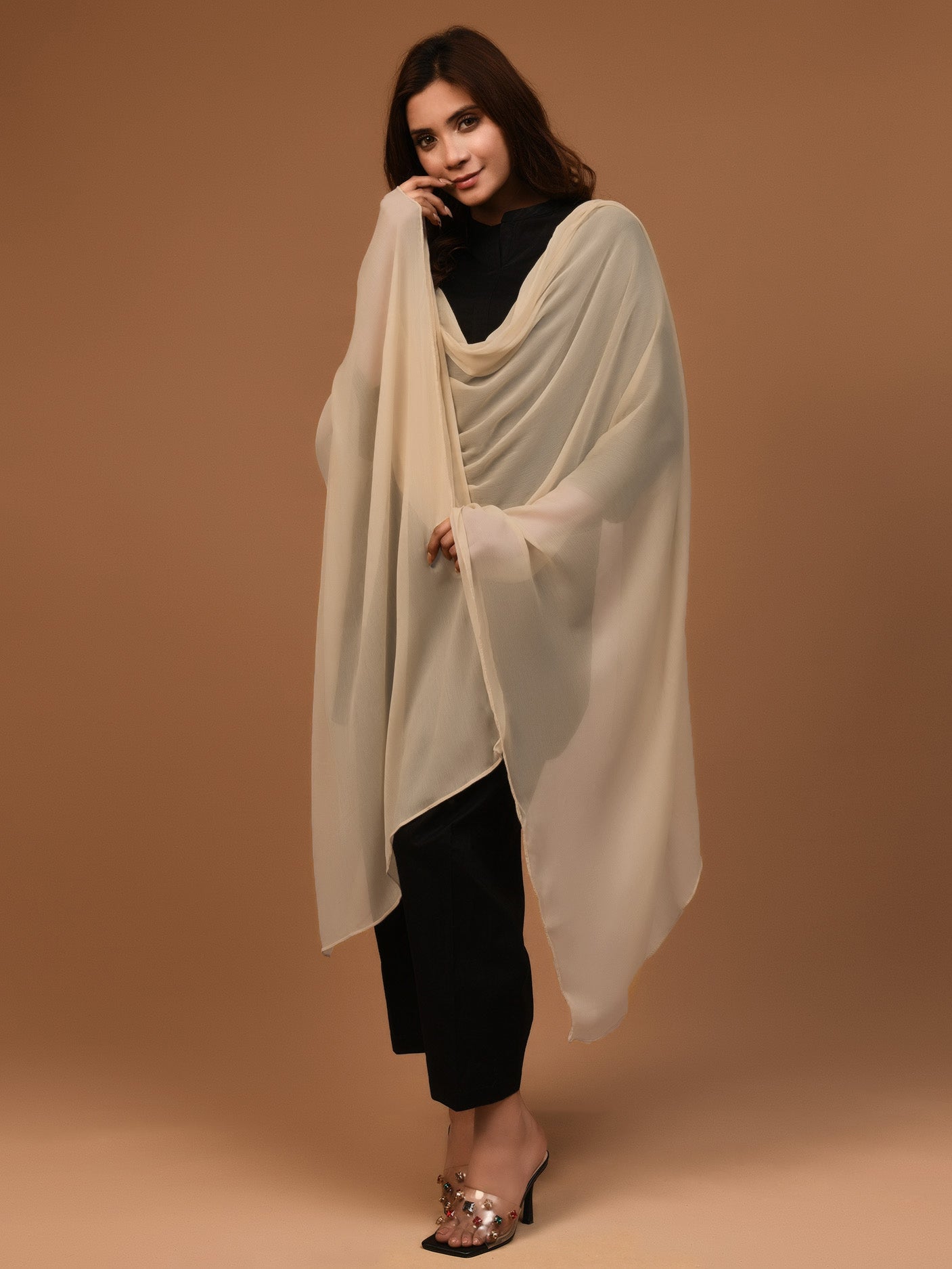 Chiffon Dupatta - Light Skin