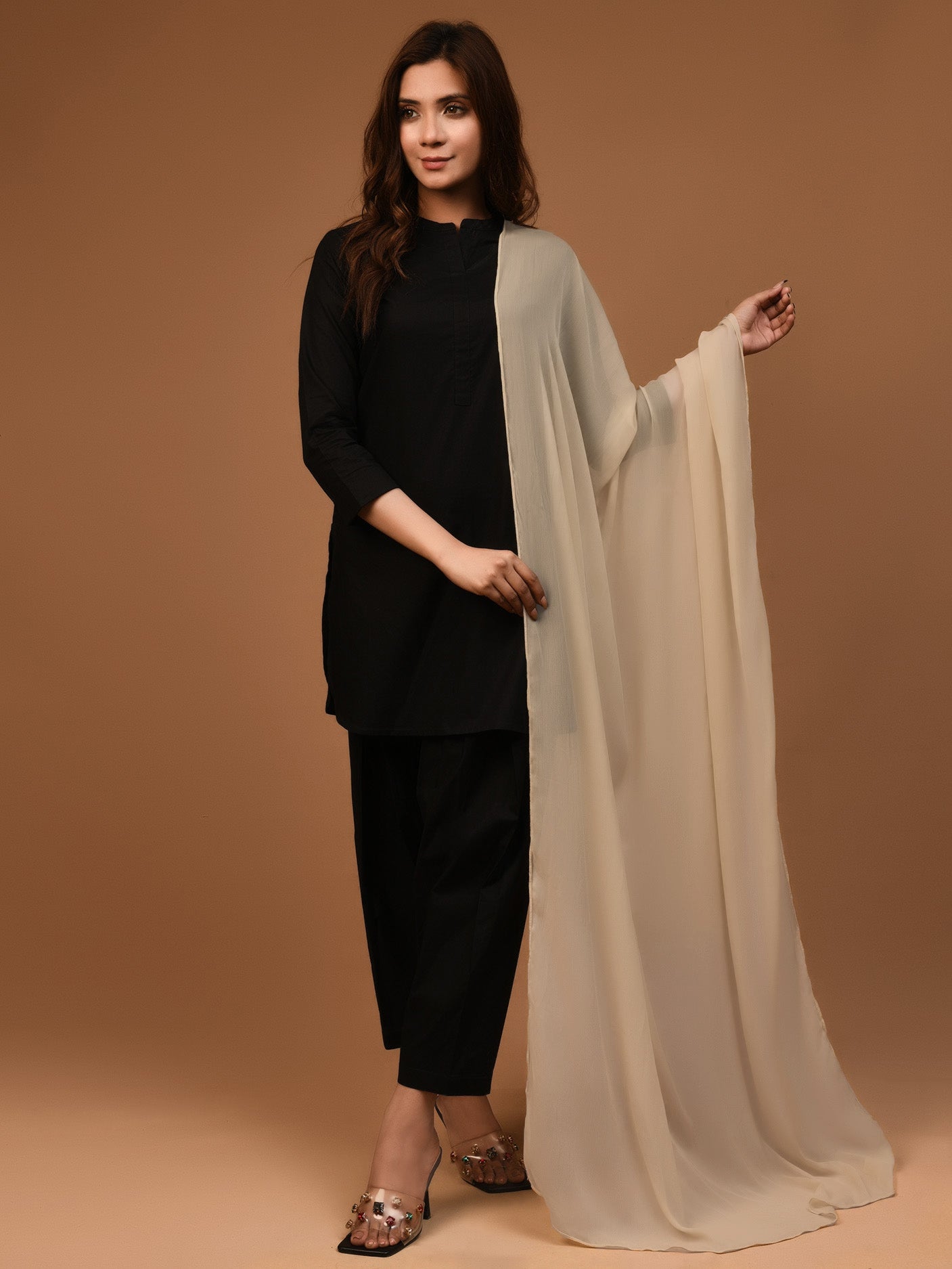 Chiffon Dupatta - Light Skin