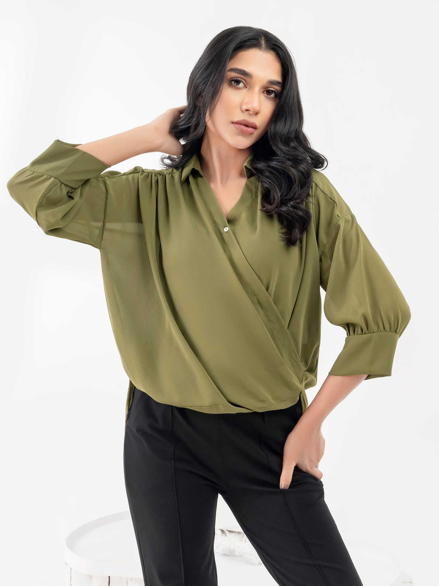 Dyed Georgette Top