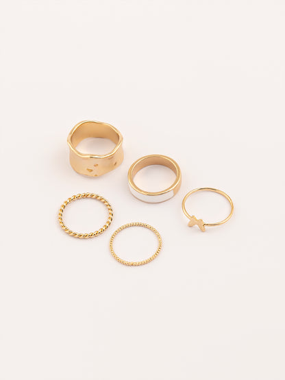 Textured Ring Set