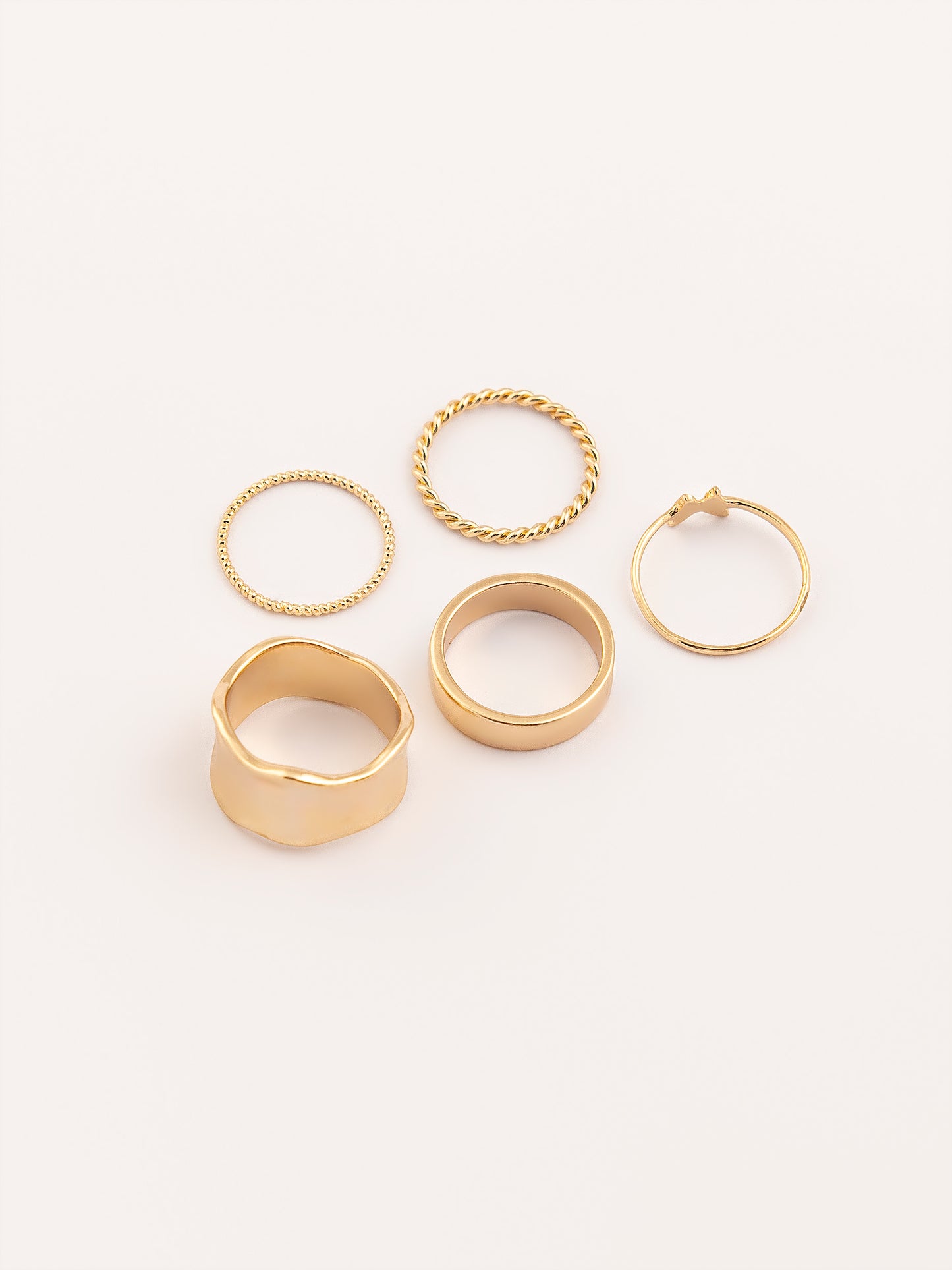 Textured Ring Set