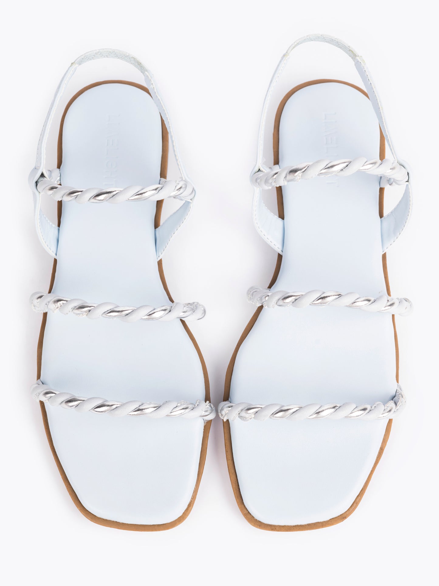 Twisted Tri-Strap Sandals