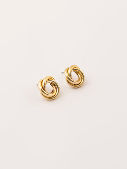 Knotted Stud Earrings Set