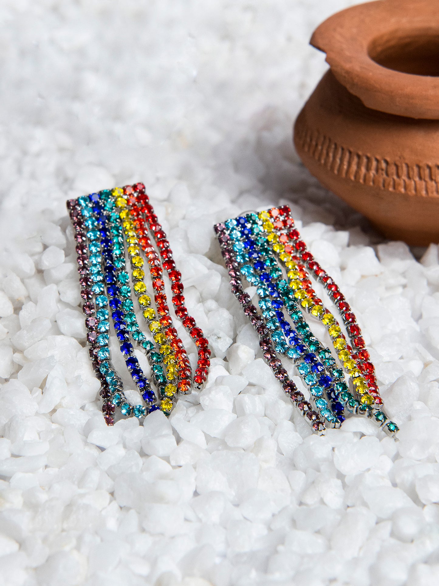 Embellished Dangling Earrings