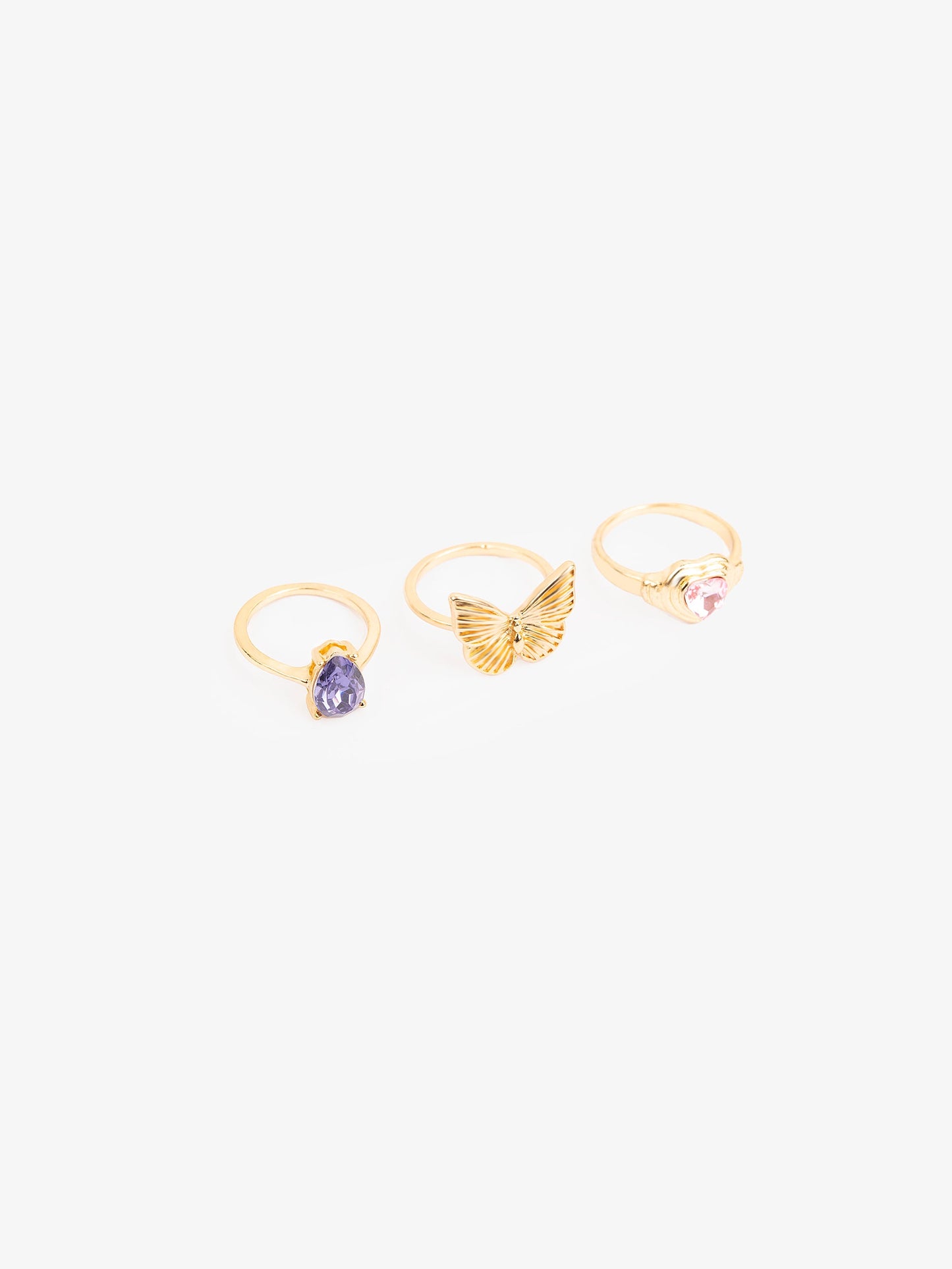 Butterfly Ring Set