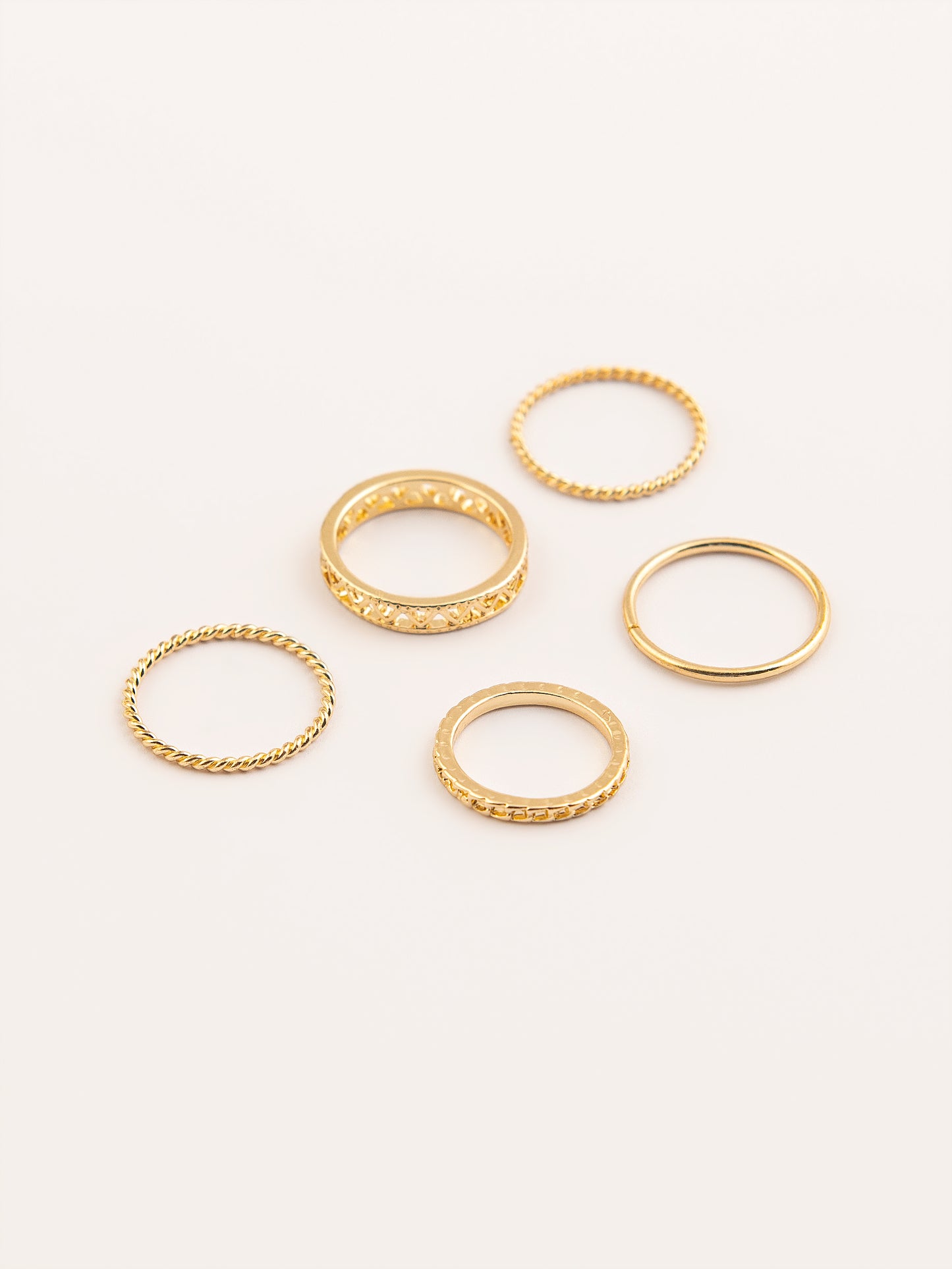 Antqiue Gold Rings Set