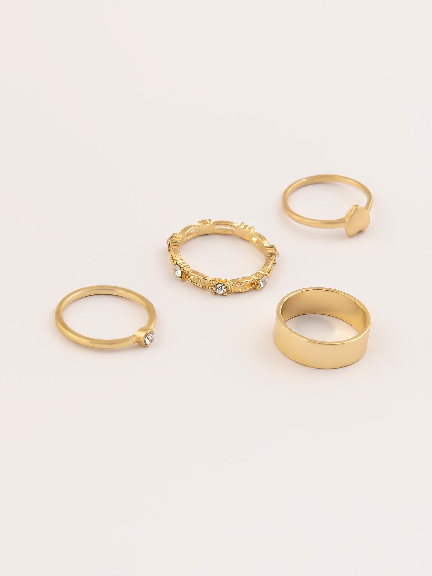 Vintage Textured Rings Set