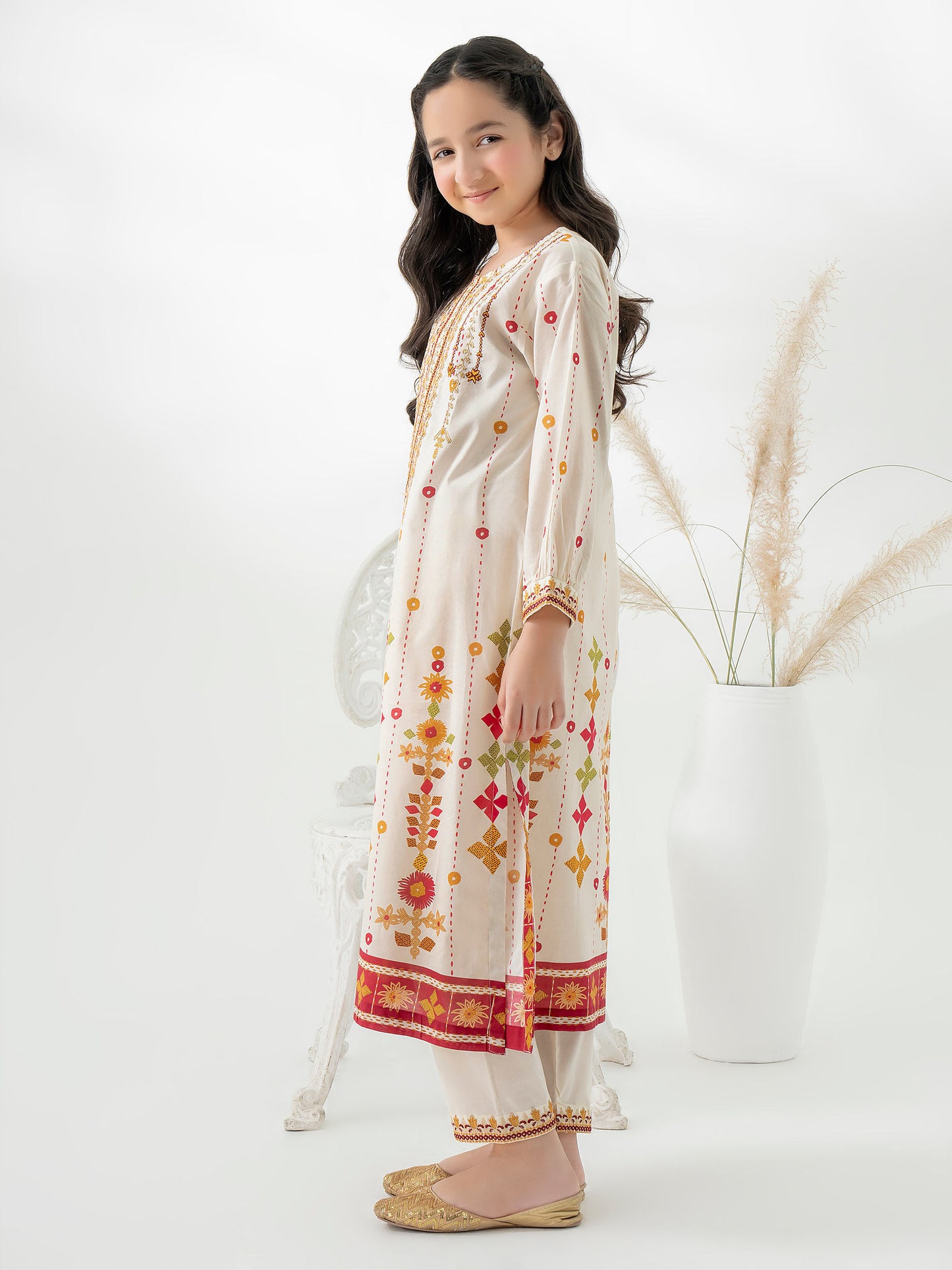 2 Piece Lawn Suit-Embroidered