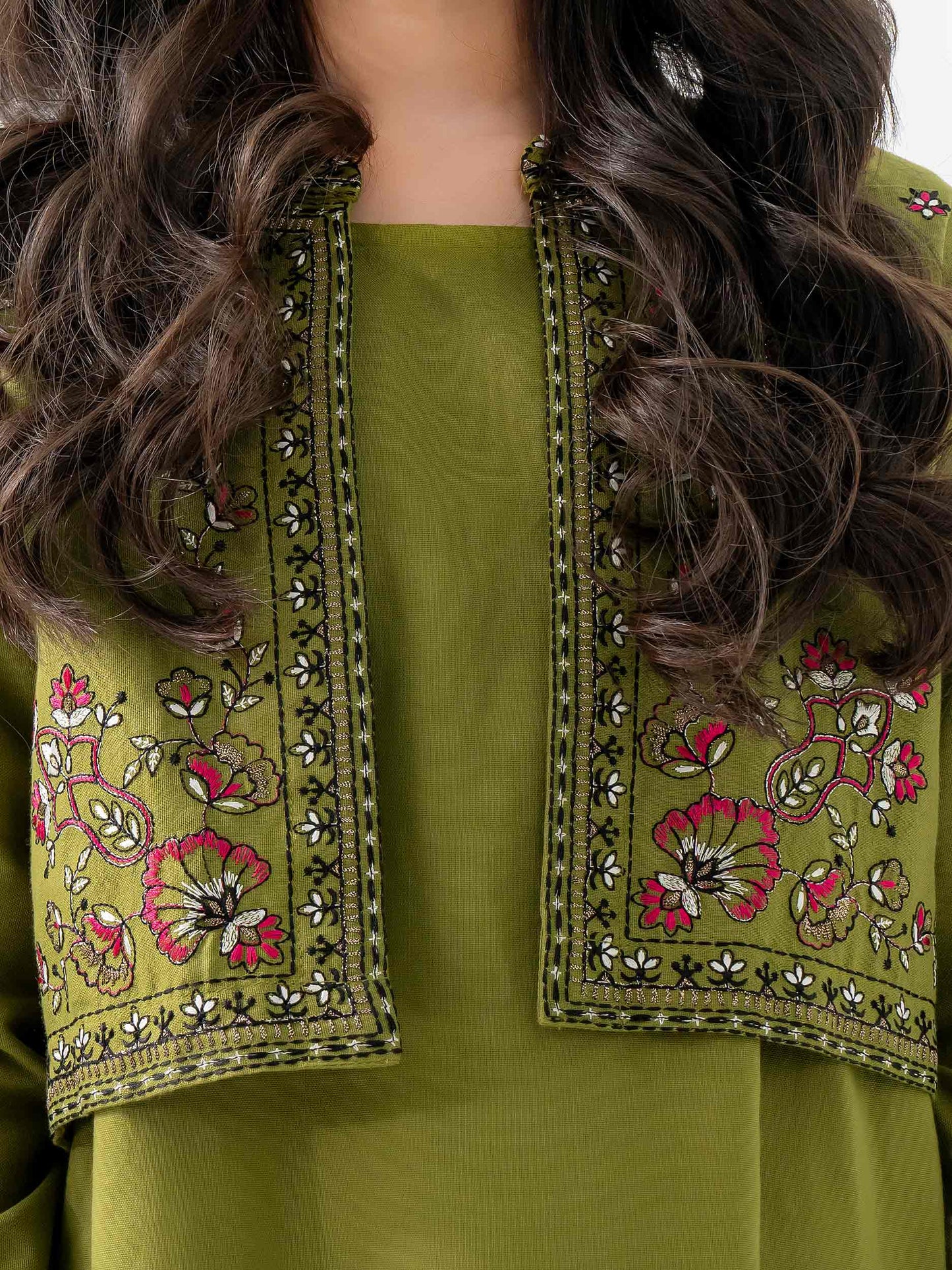 2 Piece Khaddar Suit-Embroidered