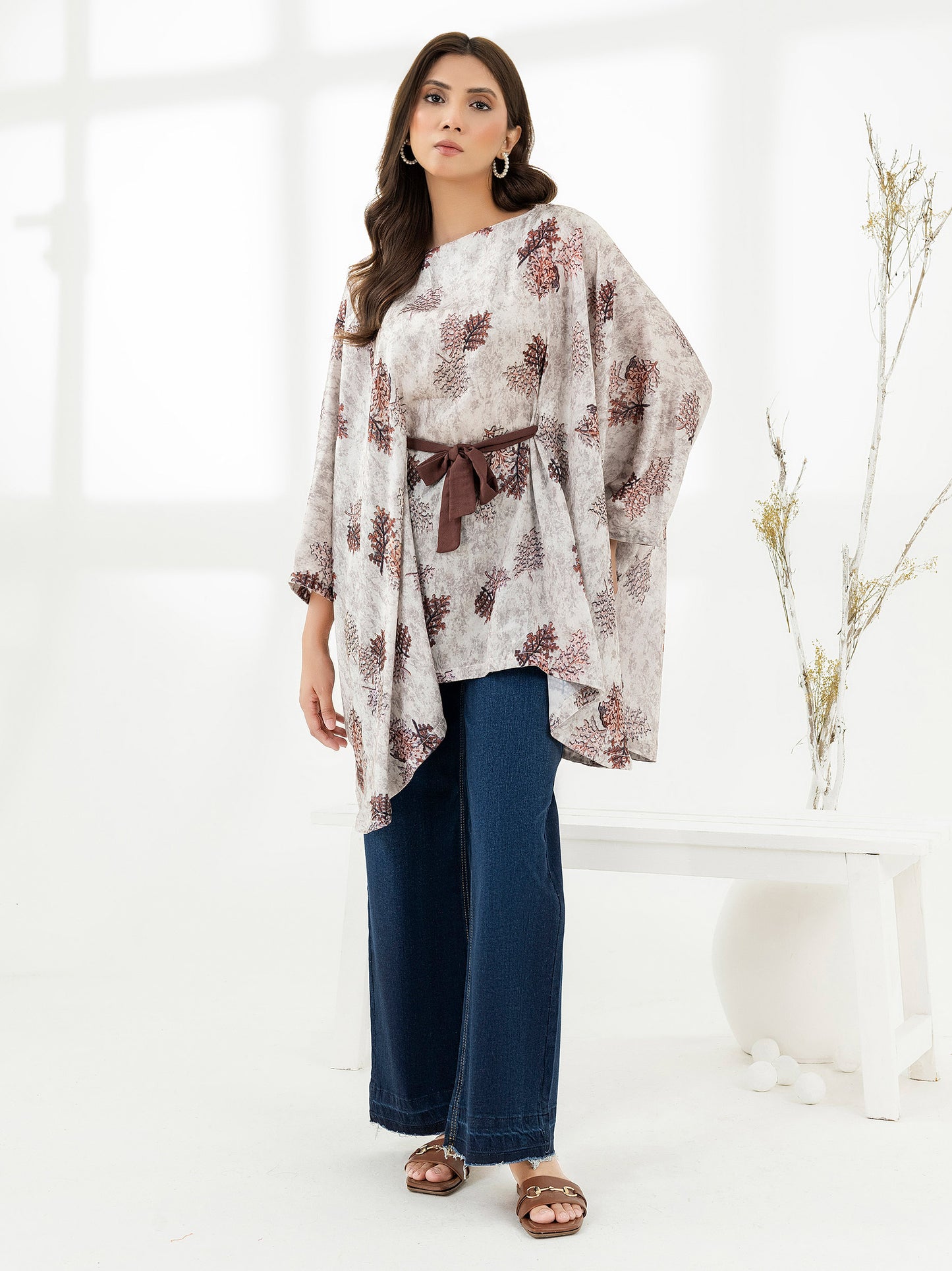 Printed Silk Kaftan