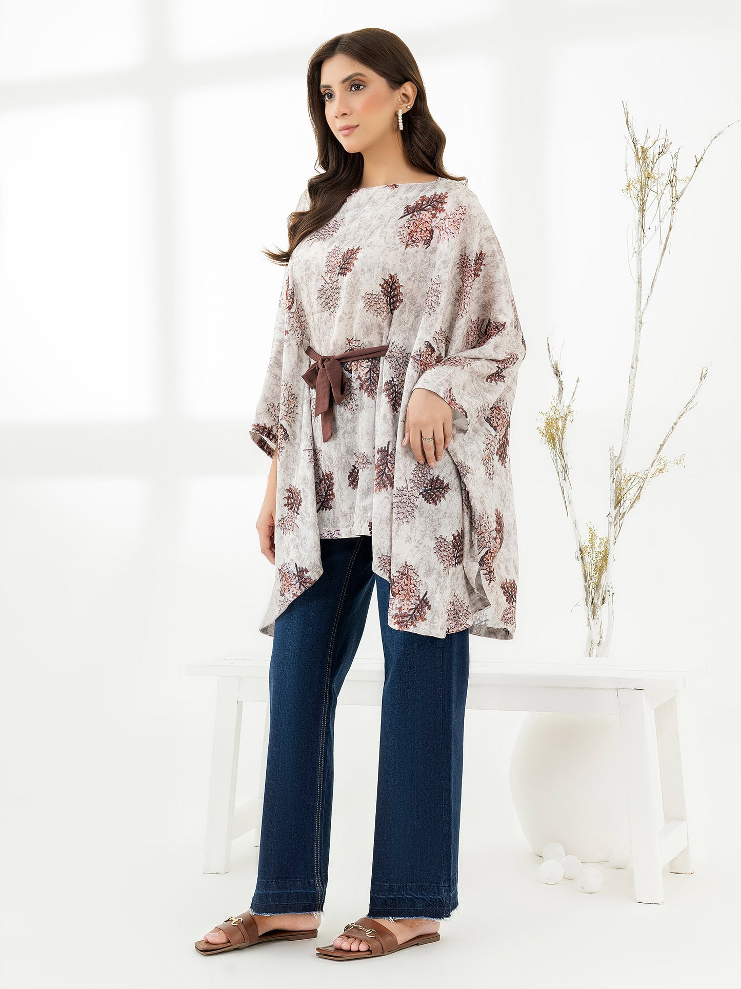 Printed Silk Kaftan