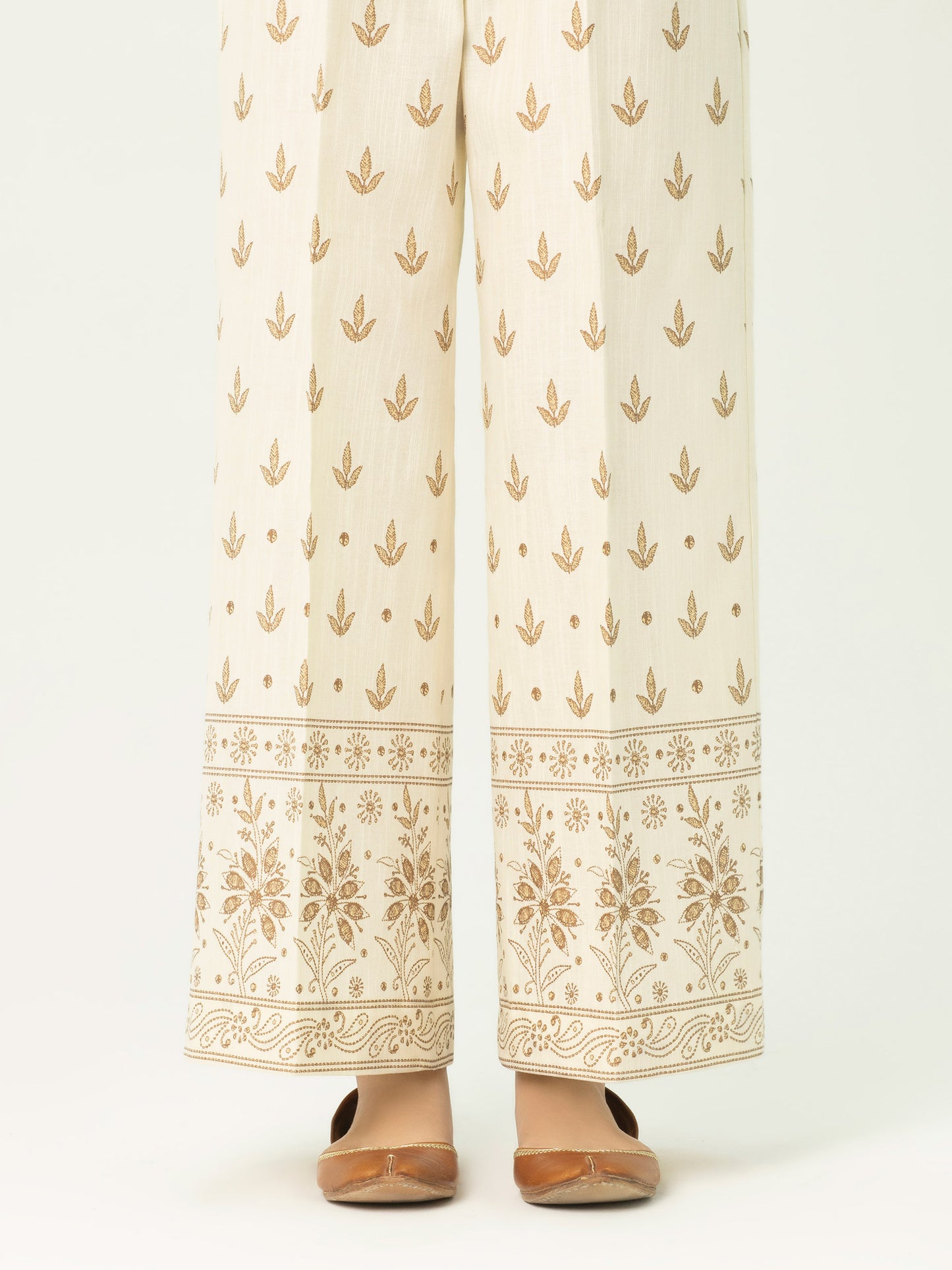 Khaddar Trouser-Paste Print(Unstitched)