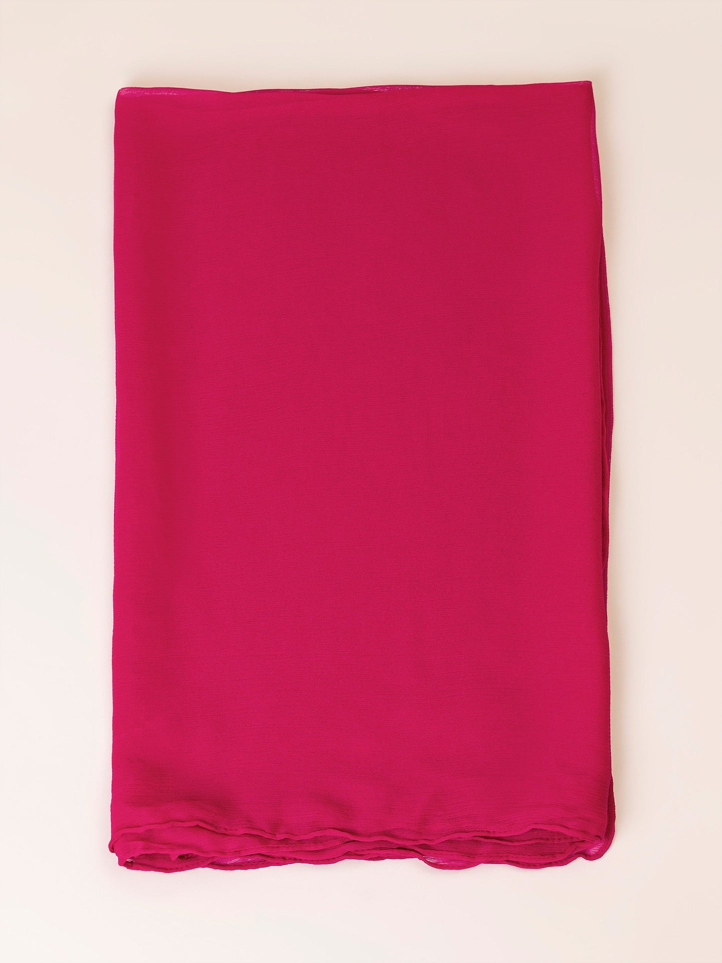 Dyed Chiffon Dupatta - Fuchsia Pink